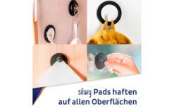 Silwy® Magnet-Pads 5 Cm 4er Set Blau -Freien Camping Geschäft 297963 2516972 1