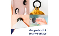 Silwy® Clever Magnethaken Inkl. Metall-Nano-Gel-Pad 5 Cm 2 Tlg. Blau -Freien Camping Geschäft 337217 2581250