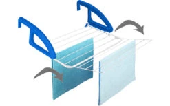 Metaltex Bries Heizungs- Und Balkonwäschetrockner Blau / Weiß -Freien Camping Geschäft 352244 2435093 1