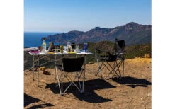 Basic Nature Travelchair Holiday Faltstuhl Schwarz