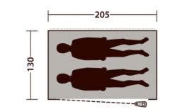 Outwell Freistehendes Innenzelt Blau -Freien Camping Geschäft 439200 3116115