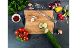 Wenko Schneidebrett Bambus Anti-Rutsch 28,5 X 1,5 X 20 Cm -Freien Camping Geschäft 495777 3509612