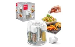 Metaltex Spice-8 Gewürzständer Schwarz -Freien Camping Geschäft 497165 3341525 1