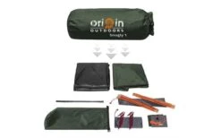 Origin Outdoors Snugly Kuppelzelt 1 Person -Freien Camping Geschäft 528651 3493432