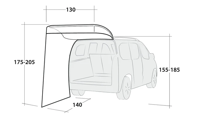 Outwell Seitenwand Upcrest 4 Outwell Seitenwand Upcrest – Bild 4