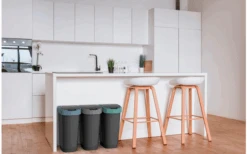 Rotho Twist Abfalleimer Mit Schwing- Und Klappdeckel 25 Liter Lime Grün -Freien Camping Geschäft 688593 4830146 2