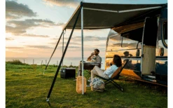 Fiamma F80s 290 Markise Gehäusefarbe Deep Black Tuchfarbe Royal Grey 290 Cm -Freien Camping Geschäft 713642 4816259