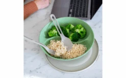 Koziol Connect Separee Menüteller Mit Deckel 1,5 Liter Nature Wood -Freien Camping Geschäft 728537 4917062