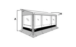 Thule Seitenwand Set Safari Residence G3 6200 / 6002 -Freien Camping Geschäft 89451 608196